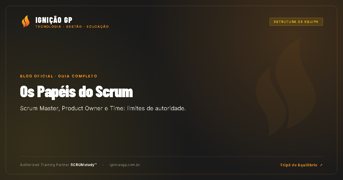 Os papéis do Scrum: Scrum Master, Product Owner e Time de Desenvolvimento