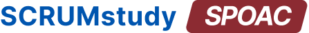 Logo oficial Scrum Product Owner with AI Certified (SPOAC) da SCRUMstudy